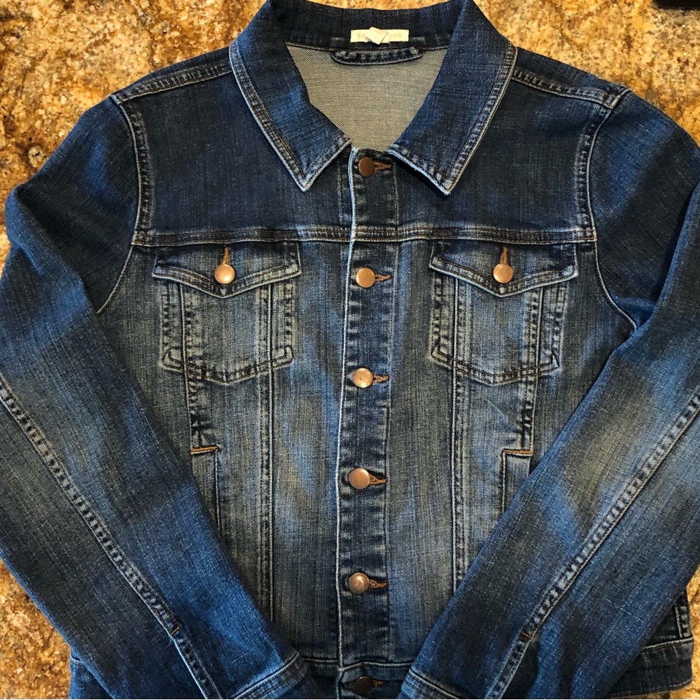 Eileen Fisher denim jacket. Beautiful soft stretch organic cotton.